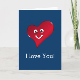 Smiling heart card