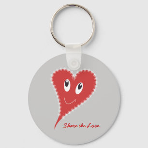 Smiling Heart Valentine’s Key Ring