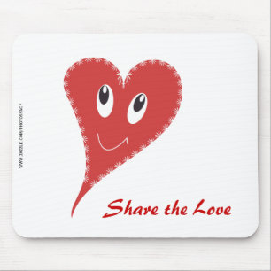 Smiling Heart Valentine’s Mouse Mat
