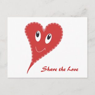 Smiling Heart Valentine’s Postcard