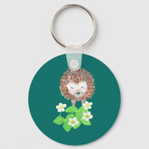 Smiling Hedgehog Key Ring