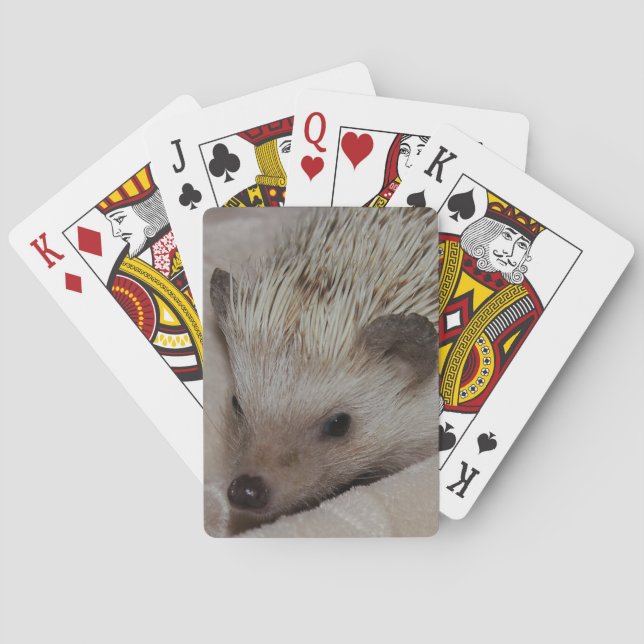 Smiling Hedgehog Playing Cards (Back)