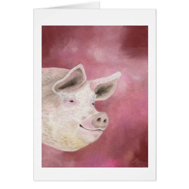 Smiling hog card (Front)