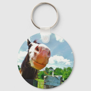 Smiling Horse Key Ring