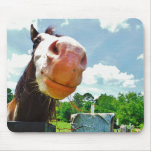 Smiling Horse Mouse Mat