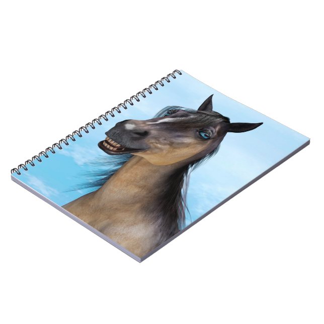 Smiling Horse Notebook (Left Side)