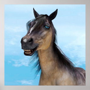 Smiling Horse Poster