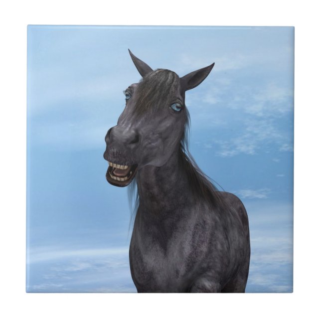 Smiling Horse Tile (Front)
