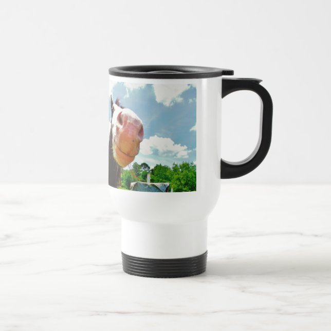 Smiling Horse Travel Mug (Right)