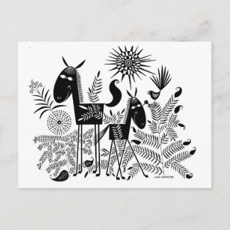 Smiling Horses Postcard