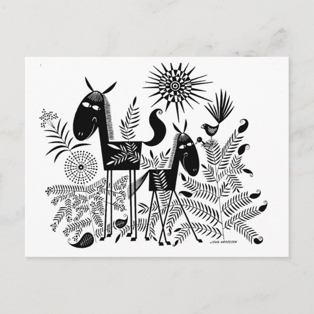 Smiling Horses Postcard (Front)