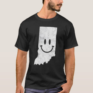 Smiling In In U2013  Indiana Happy Face T-Shirt