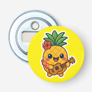 Smiling Kawaii Pineapple – Tropical Bottle Opener