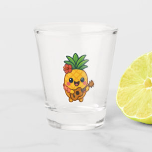 Smiling Kawaii Pineapple – Tropical Shot Glass