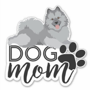 Smiling Keeshond Dog Mum Graphic
