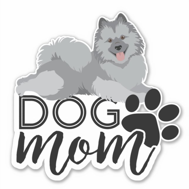 Smiling Keeshond Dog Mum Graphic (Front)