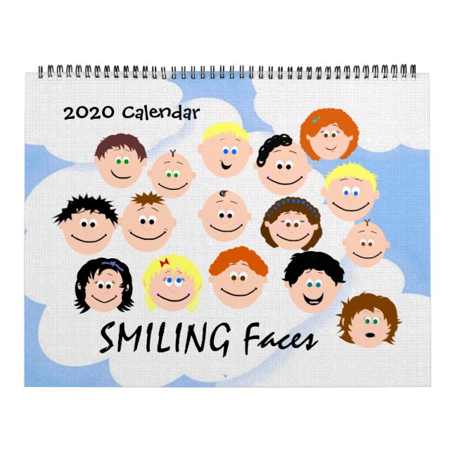 Smiling Kids Faces Personalise Your Own Calendar (Cover)