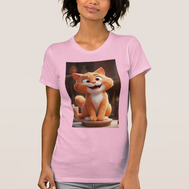 Smiling Kitty Cat! T-Shirt (Front)