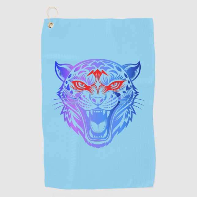Smiling Kitty Golf Towel (Front)