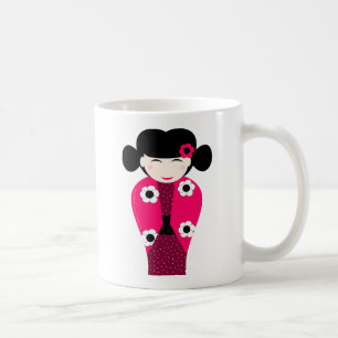 Smiling Kokeshi headstock personnalisable Coffee Mug