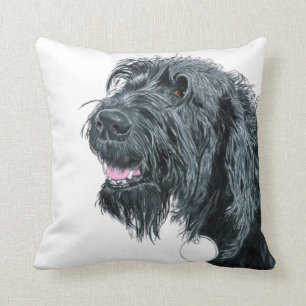 Smiling Labradoodle Cushion