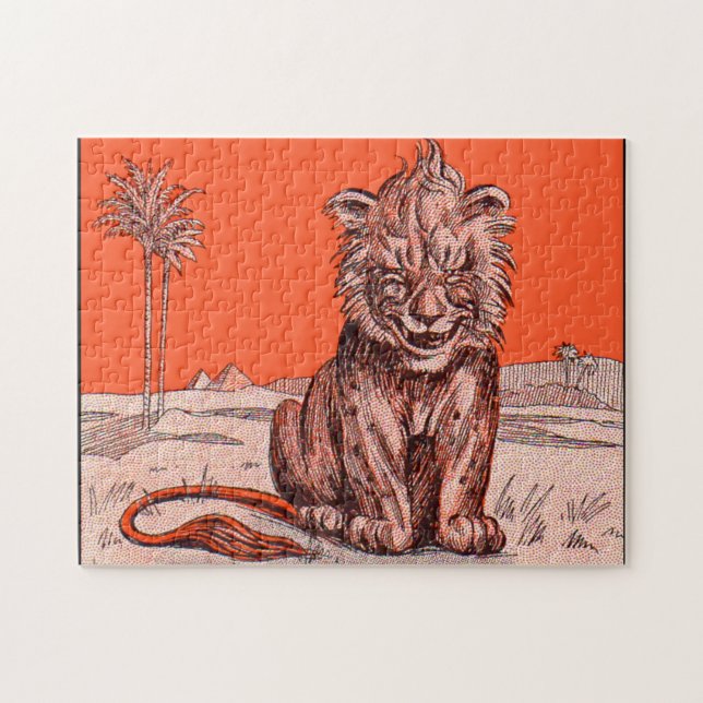 smiling lion jigsaw puzzle (Horizontal)