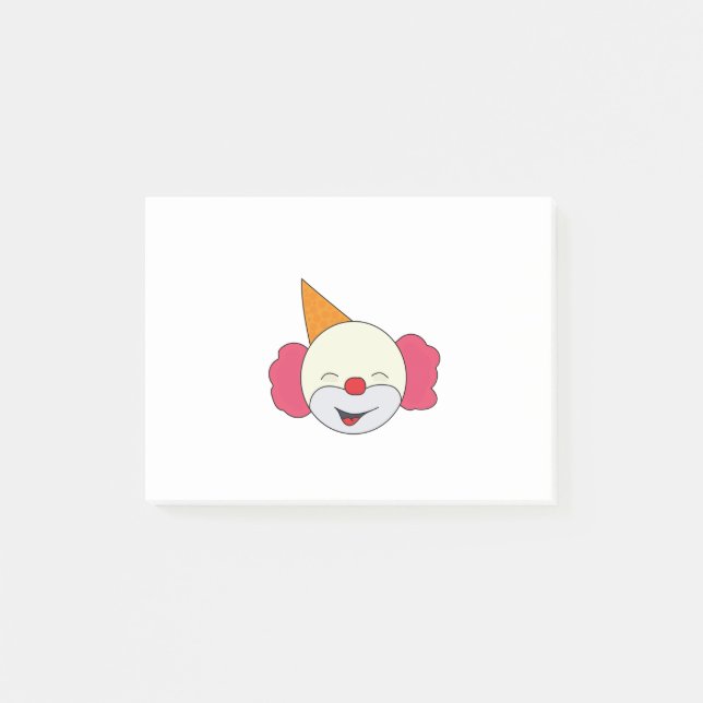 Smiling Little Clown Post-it Notes (Front)