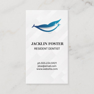 Smiling Logo   Dental Business Card