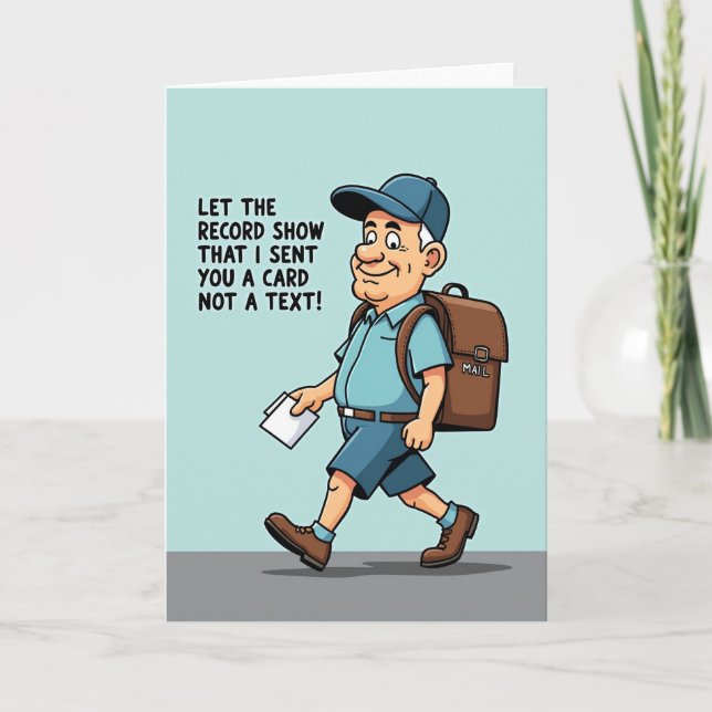 Smiling Mans Birthday Card (Front)