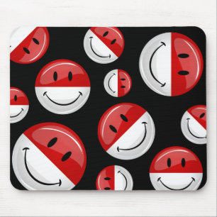 Smiling Monaco Flag Mouse Mat