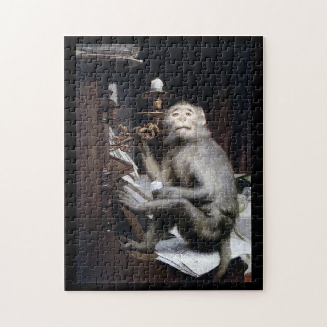 Smiling Monkey Jigsaw Puzzle (Vertical)