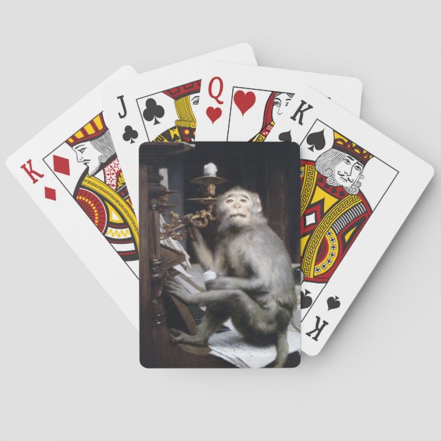 Smiling Monkey Playing Cards (Back)