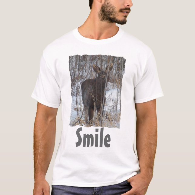 Smiling Moose T-Shirt (Front)
