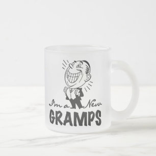 Smiling New Gramps T-shirts and Gifts Frosted Glass Coffee Mug