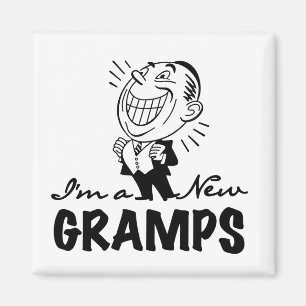 Smiling New Gramps T-shirts and Gifts Magnet