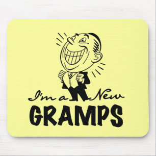Smiling New Gramps T-shirts and Gifts Mouse Mat