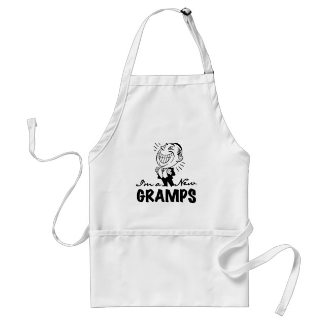 Smiling New Gramps T-shirts and Gifts Standard Apron (Front)
