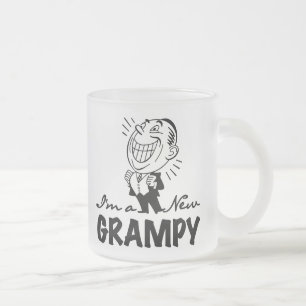 Smiling New Grampy T-shirts and Gifts Frosted Glass Coffee Mug