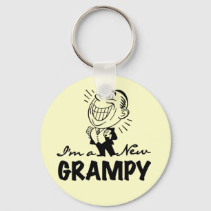 Smiling New Grampy T-shirts and Gifts Key Ring