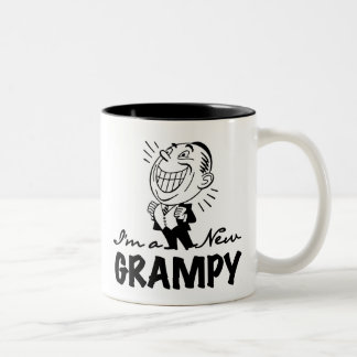 Smiling New Grampy T-shirts and Gifts Two-Tone Coffee Mug
