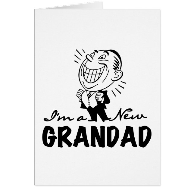 Smiling New Grandad T-shirts and Gifts (Front)