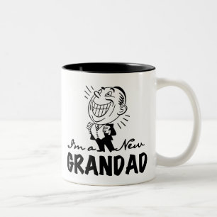 Smiling New Grandad T-shirts and Gifts Two-Tone Coffee Mug