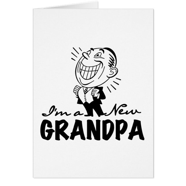 Smiling New Grandpa T-shirts and Gifts (Front)