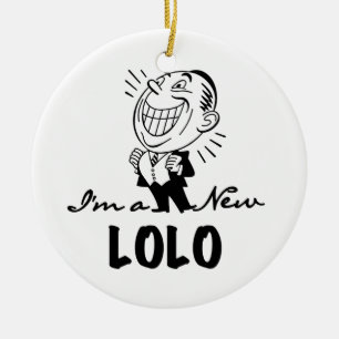 Smiling New Lolo T-shirts and Gifts Ceramic Tree Decoration