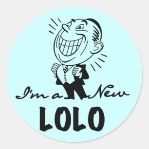 Smiling New Lolo T-shirts and Gifts Classic Round Sticker