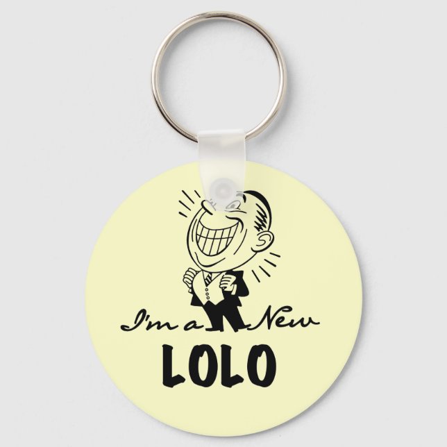 Smiling New Lolo T-shirts and Gifts Key Ring (Front)