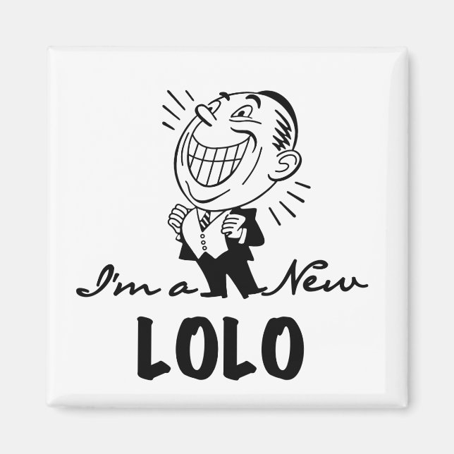 Smiling New Lolo T-shirts and Gifts Magnet (Front)
