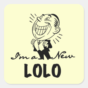 Smiling New Lolo T-shirts and Gifts Square Sticker