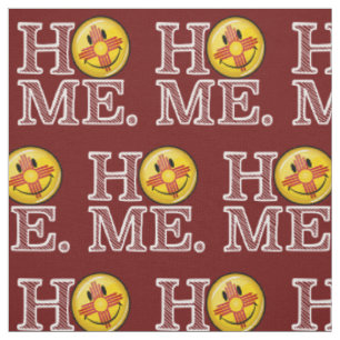 Smiling New Mexico Flag house Warmer Fabric