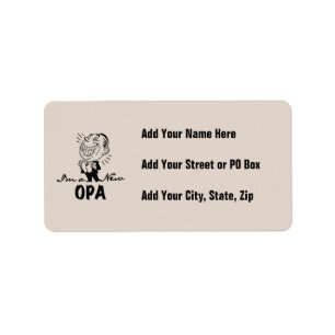Smiling New Opa T-shirts and Gifts Label
